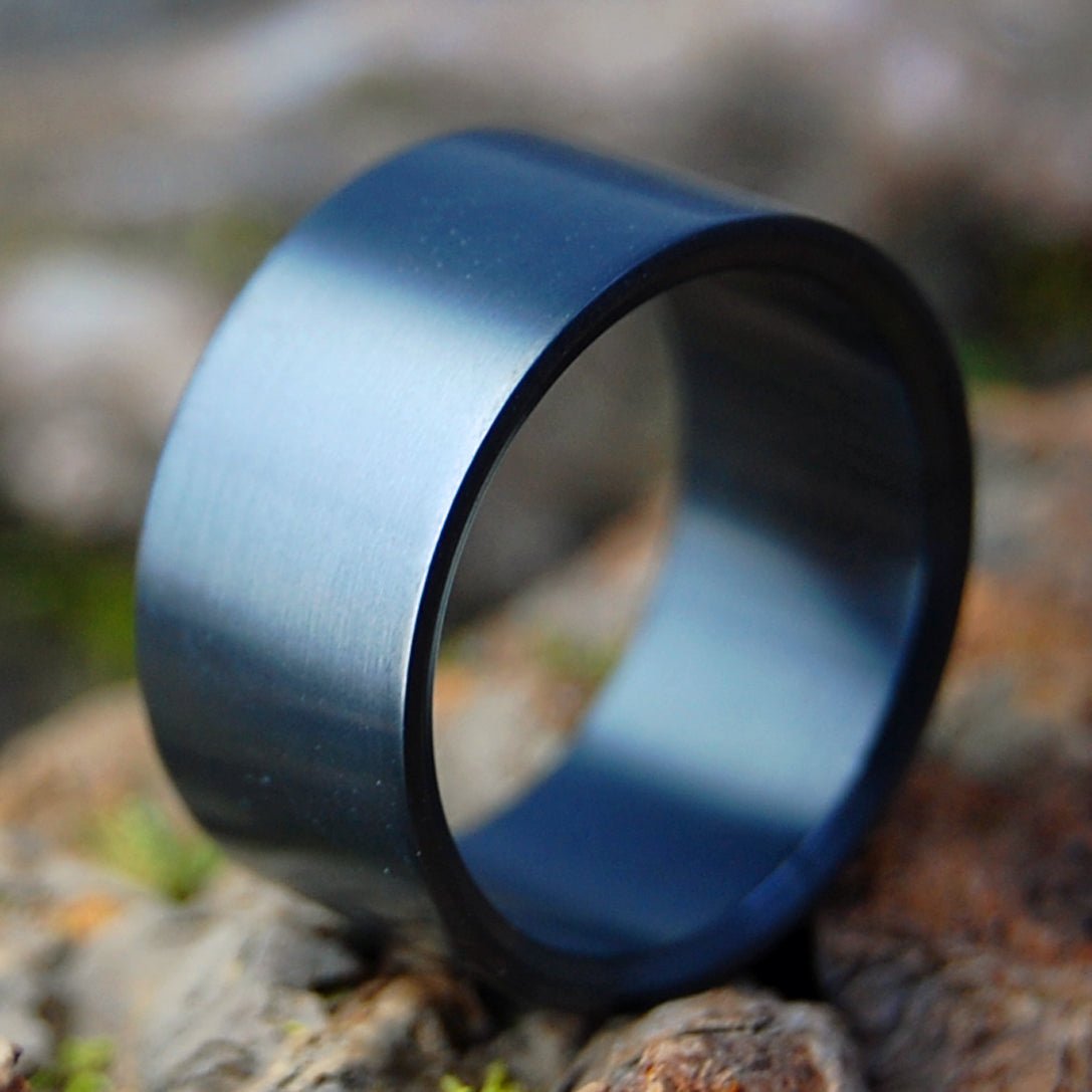 FUSION 4000 | Men's Zirconium & Black Wedding Ring - Minter and Richter Designs