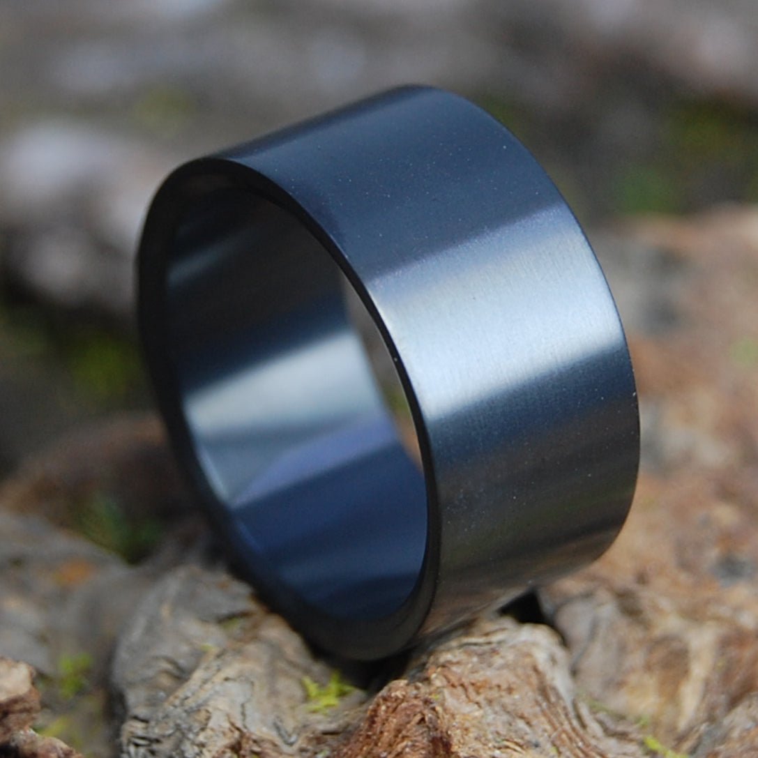 FUSION 4000 | Men's Zirconium & Black Wedding Ring - Minter and Richter Designs
