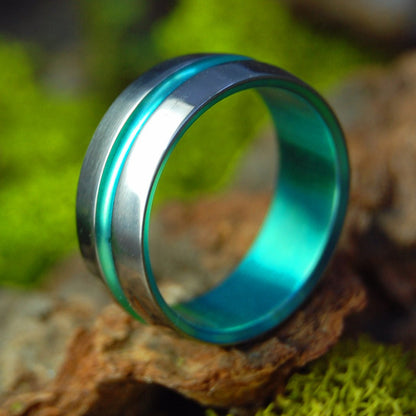 Green Signature | Size 9.5 At 7.9mm | Titanium Wedding Ring | On Sale - Minter and Richter Designs