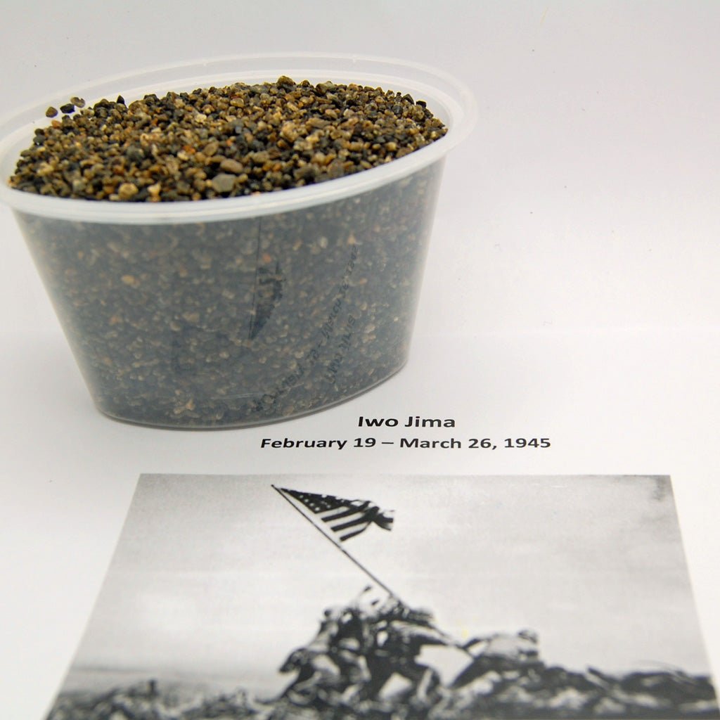 Heroes Of Iwo Jima | Men's Iwo Jima Beach Sand & Titanium Wedding Ring - Minter and Richter Designs