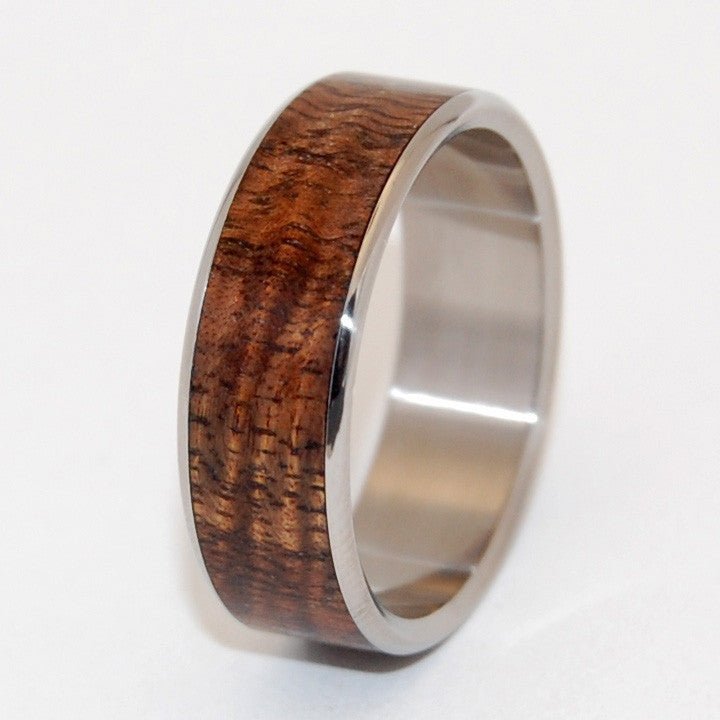 Hidden Forest | Men's Hawaiian Koa Wood & Titanium Wedding Ring - Minter and Richter Designs