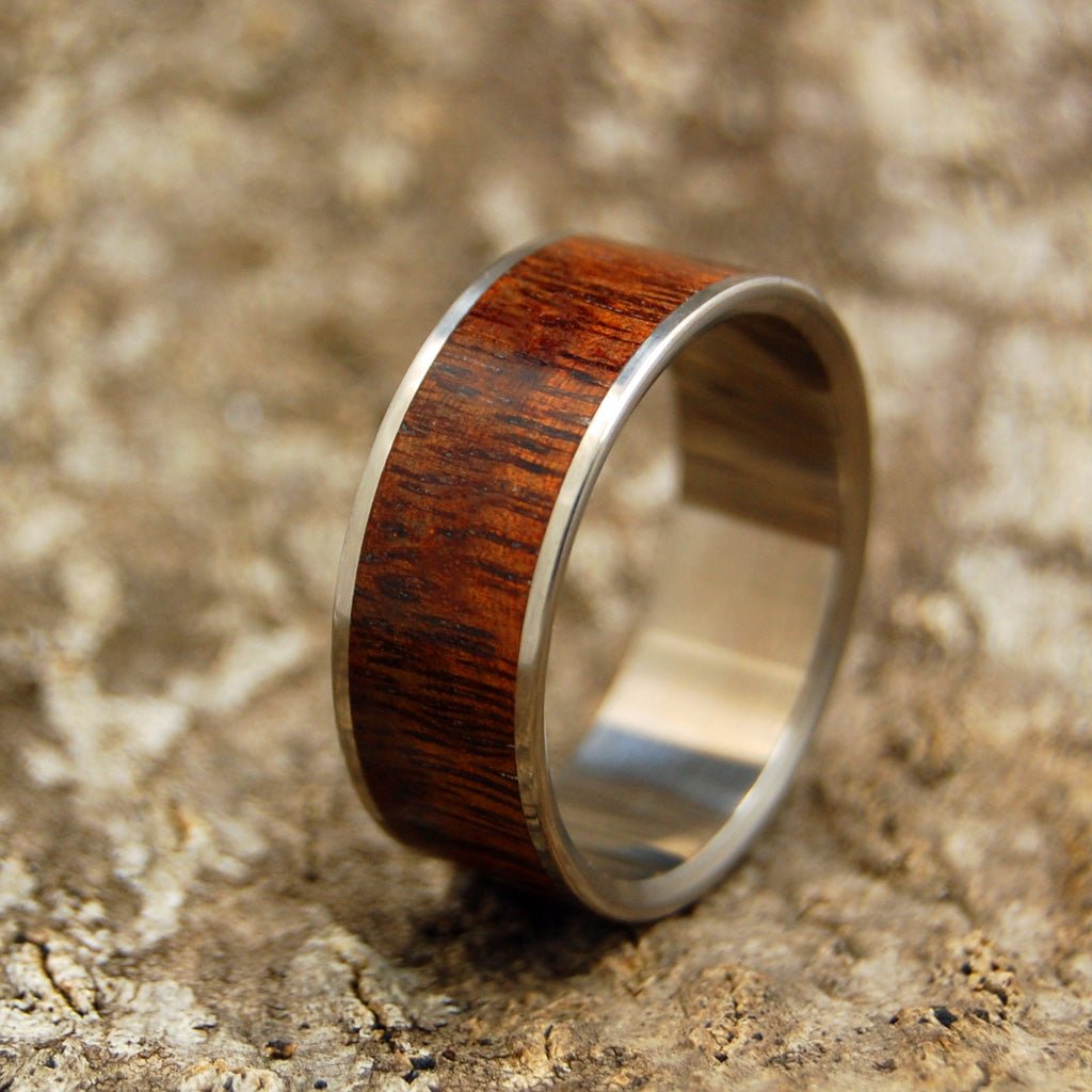 Hidden Forest | Men's Hawaiian Koa Wood & Titanium Wedding Ring - Minter and Richter Designs