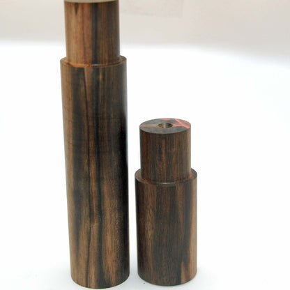 HIGH WITH MY CATS | Men's Marijuana, Moluccas Maccassar Wood, Catnip & Titanium Wedding Ring - Minter and Richter Designs