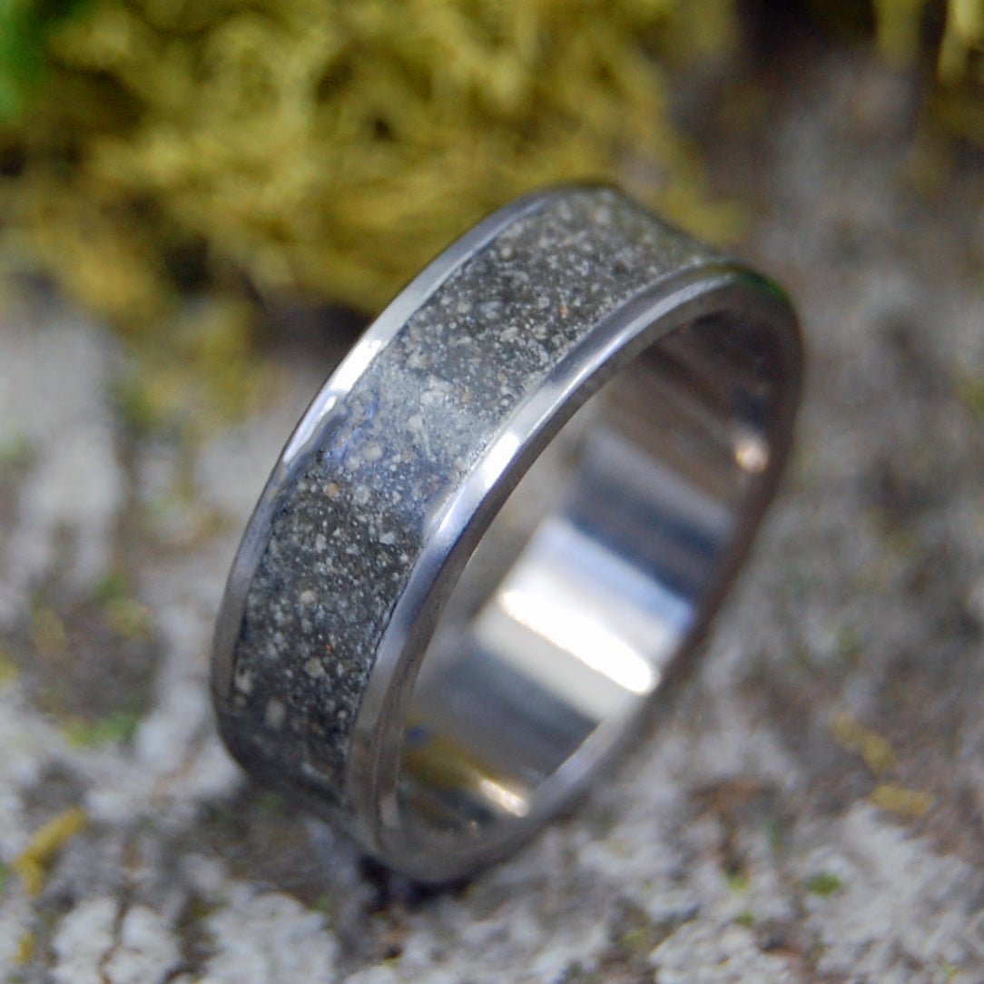 ICELANDIC SAND | Size 6.5 At 6.4mm | Sand | Titanium Wedding Ring | On Sale - Minter and Richter Designs
