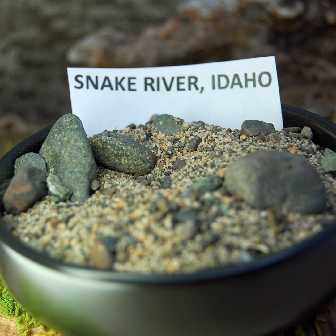 Idaho Rocks | Men's Idaho Rocks, Koa Wood, Sunset & Titanium Wedding Ring - Minter and Richter Designs