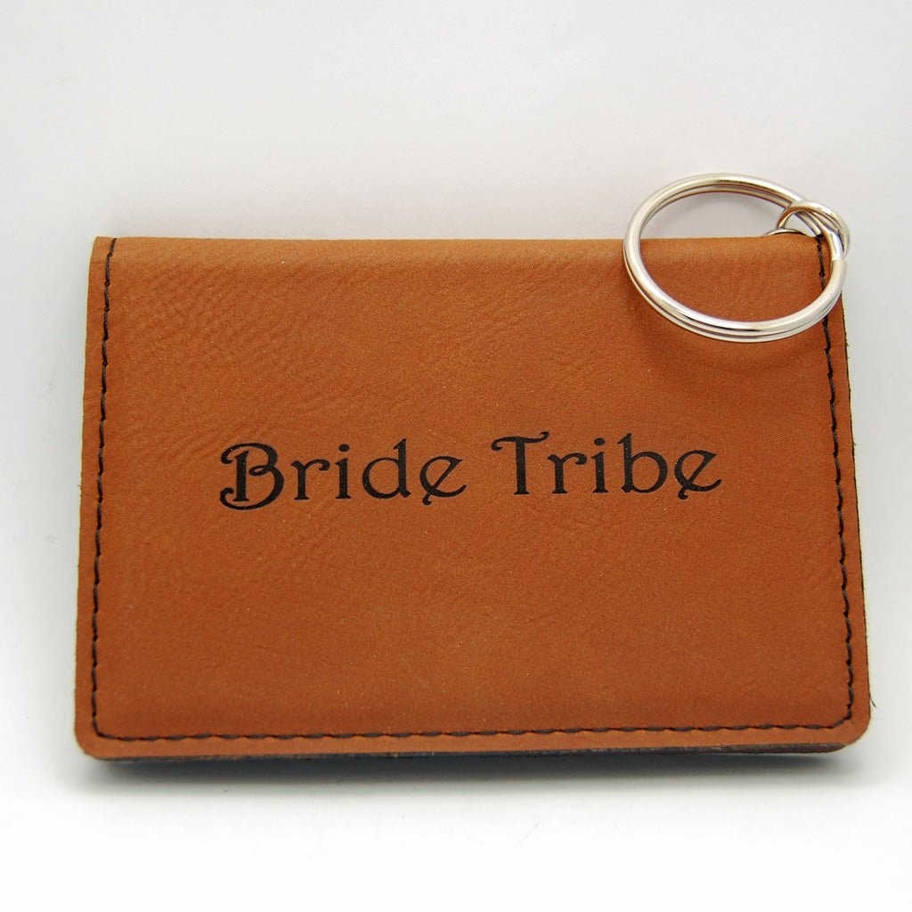 Id/Card Holder Key Chain - Bridal Party Gift - Free Personalization - Minter and Richter Designs