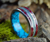 Woolly Mammoth Tusk & Stone Men’s Wedding Ring - Minter and Richter Designs