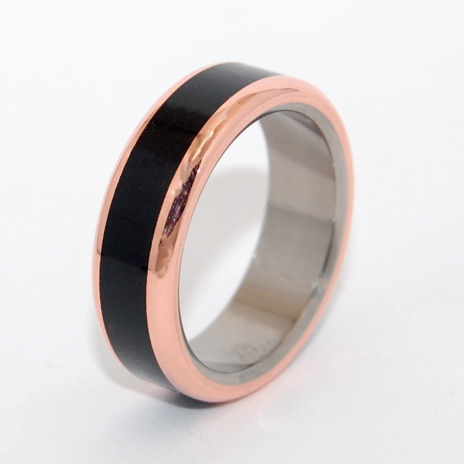 In His Clearness | Men's Onyx & Titanium Wedding Ring - Minter and Richter Designs