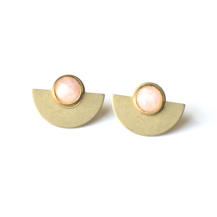 Joie EarRing | EarRing Rose Quartz Stone - Minter and Richter Designs