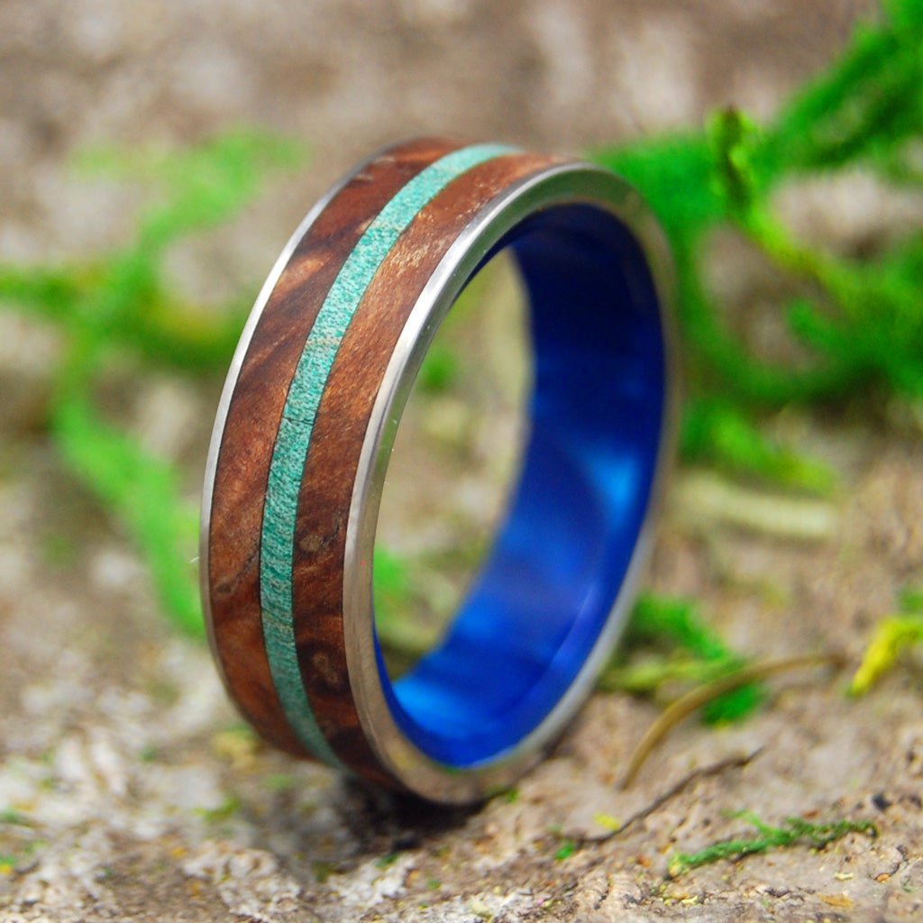 Minter Richter Maple and Oak Mens Wedding Ring Wooden Ring Minter and Richter Designs