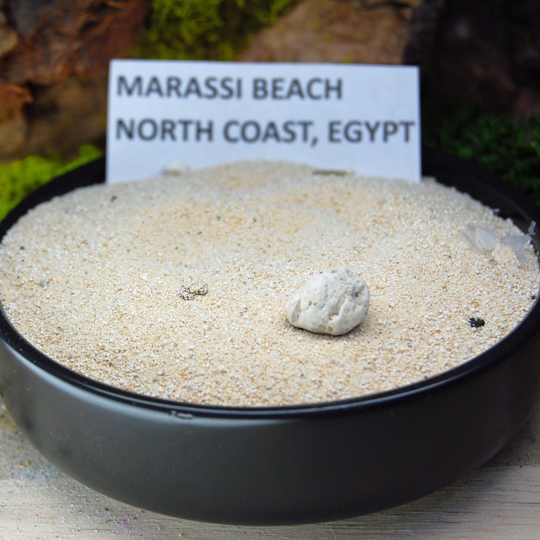 Marassi to Santorini II | Beach Sand Titanium Wedding Ring - Minter and Richter Designs