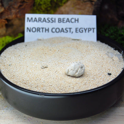 Marassi to Santorini II | Beach Sand Titanium Wedding Ring - Minter and Richter Designs