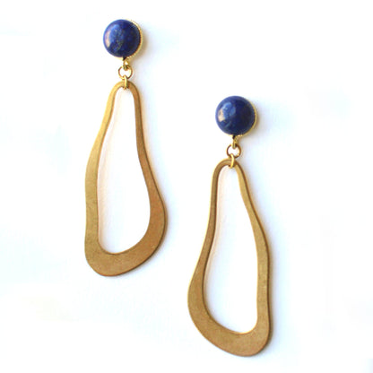 Margo EarRing | Lapis Lazuli Stone EarRing - Minter and Richter Designs