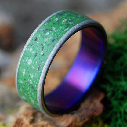 GRANDDADDY PURPLE | Marijuana, Rocks, and Beach Sand Wedding Ring