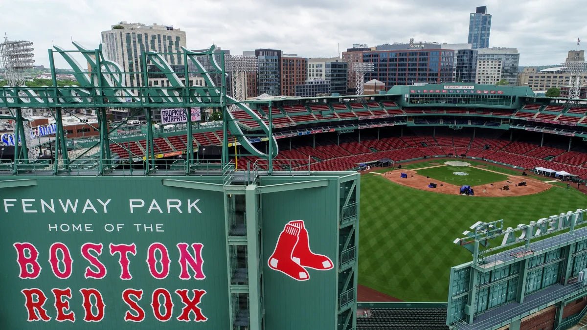 Meteorite Hits Fenway | Men's Meteorite, Kaanapali Maui Beach Sand, Fenway Park Pitcher Mound Dirt & Titanium Wedding Ring - Minter and Richter Designs