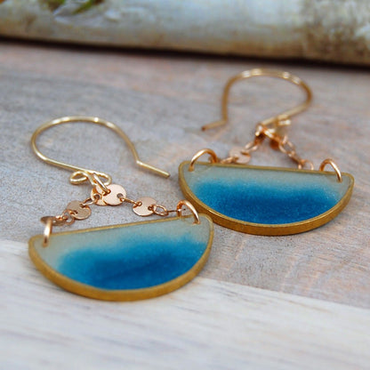 Moodswings EarRing | Handmade Gold Framed EarRing - Minter and Richter Designs