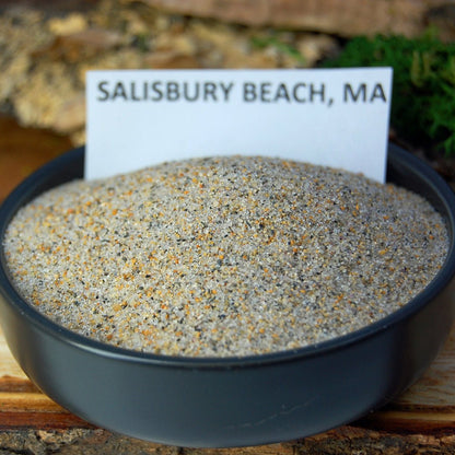 NEW ENGLAND PINES | Pine Needles, Crushed Amethyst, Salisbury MA Sand - Unique Wedding Ring - Minter and Richter Designs