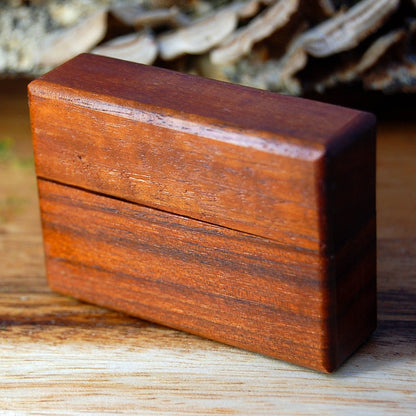 OAK RING BOX | Wedding Ring Box For 1 - Magnet Box Style - Minter and Richter Designs