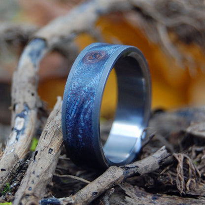 Of Cosmic Proportion | Men's Blue Maple & Titanium Wedding Ring - Minter and Richter Designs