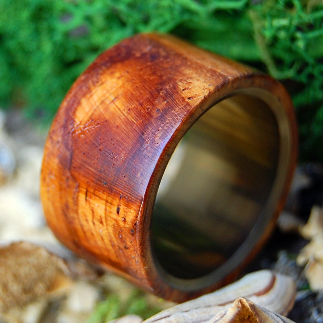 OH BOY AMBOYNA | Men's Amboyna Wood & Titanium Wedding Ring - Minter and Richter Designs
