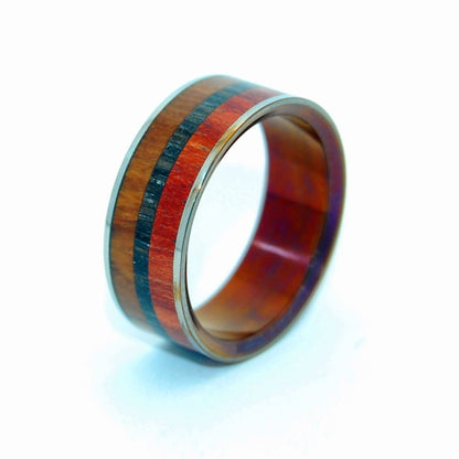 Old Soul | Men's Ancient Woods & Titanium Wedding Ring - Minter and Richter Designs