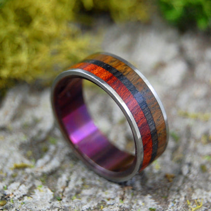OLD SOUL | Size 8.75 At 7.5mm | Ancient Woods | Unique Wedding Band | On Sale - Minter and Richter Designs