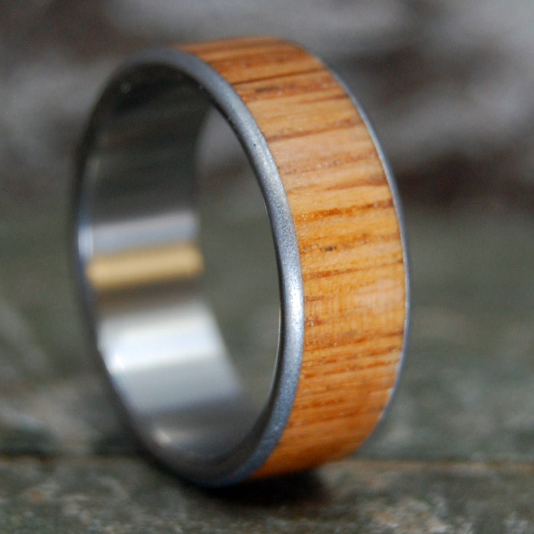 Olive | Men's Olive Wood & Titanium Wedding Ring - Minter and Richter Designs