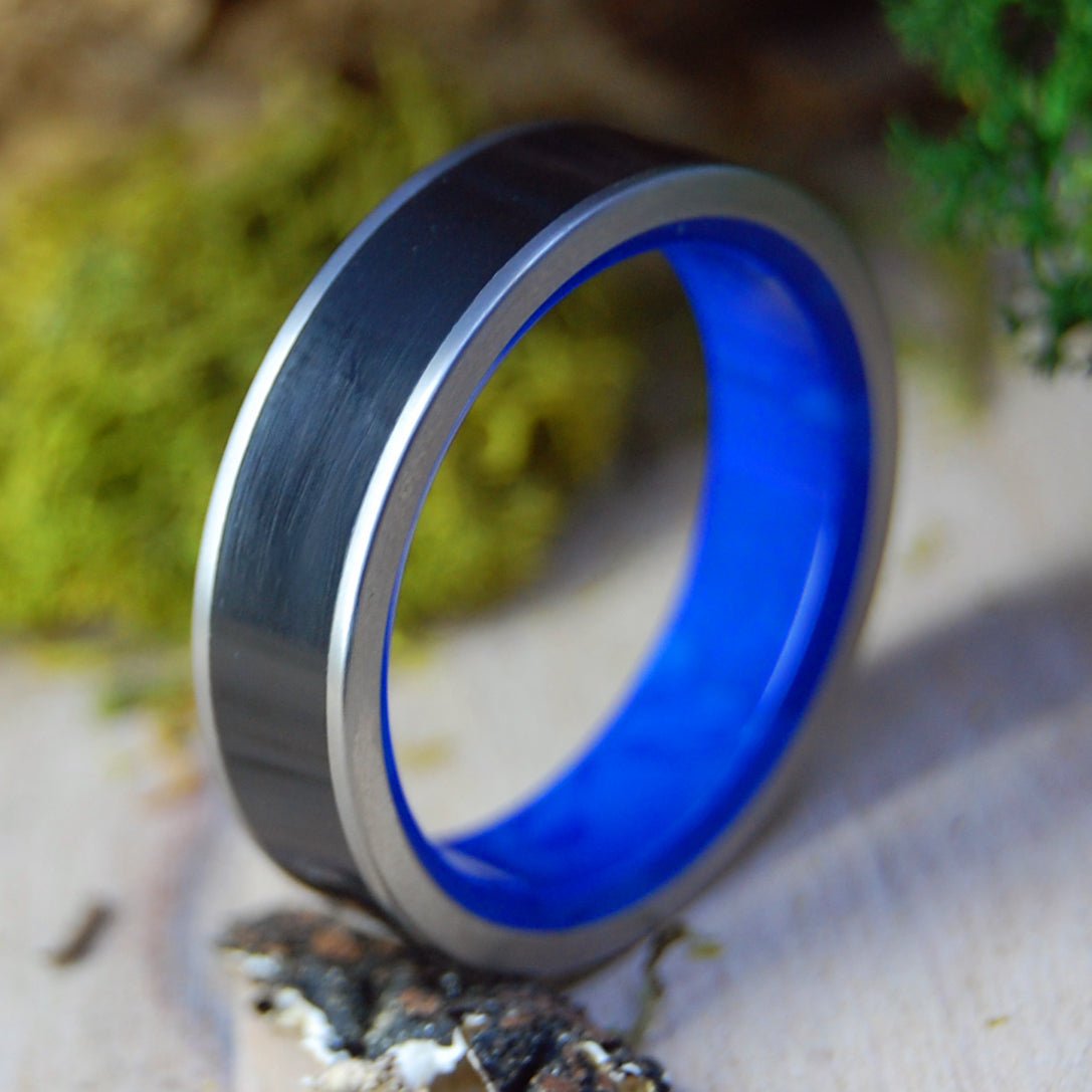 Onyx Sodalite | Men's Onyx, Sodalite & Titanium Wedding Ring - Minter and Richter Designs