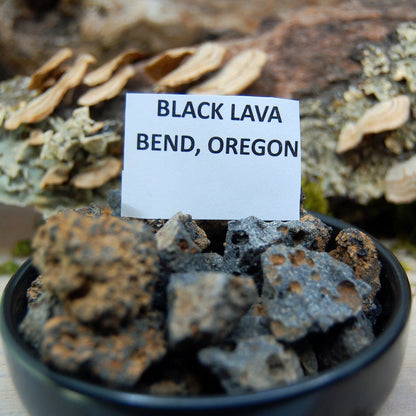 OREGON HEART SMOKE | Oregon Lava & Oregon Myrtle Wood - Titanium Wedding Ring - Minter and Richter Designs