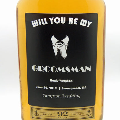 Personalized Booze Label - Groomsmen Gift - Minter and Richter Designs