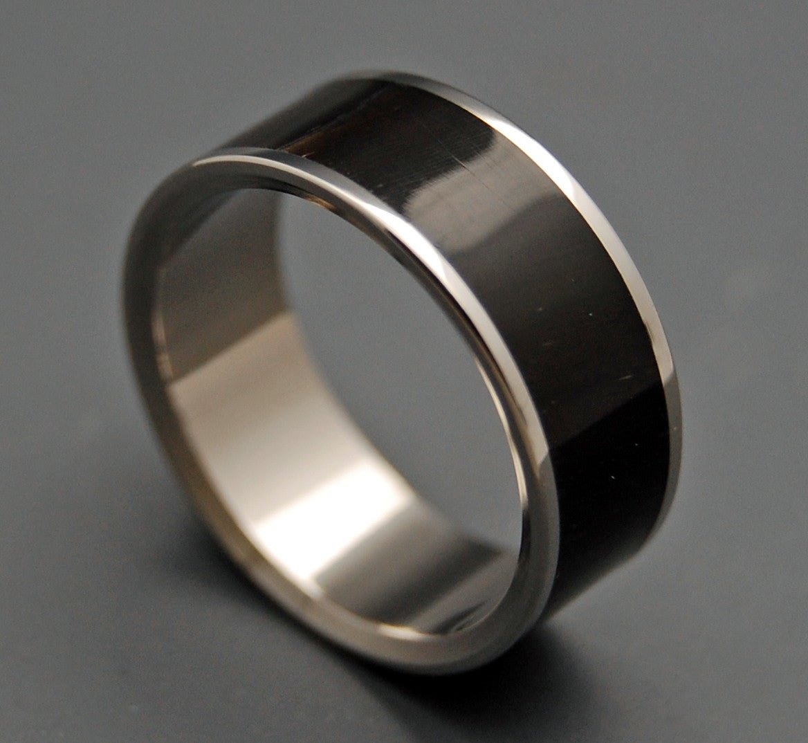 Poe | Men's Water Buffalo Horn, Antler & Titanium Wedding Ring - Minter and Richter Designs
