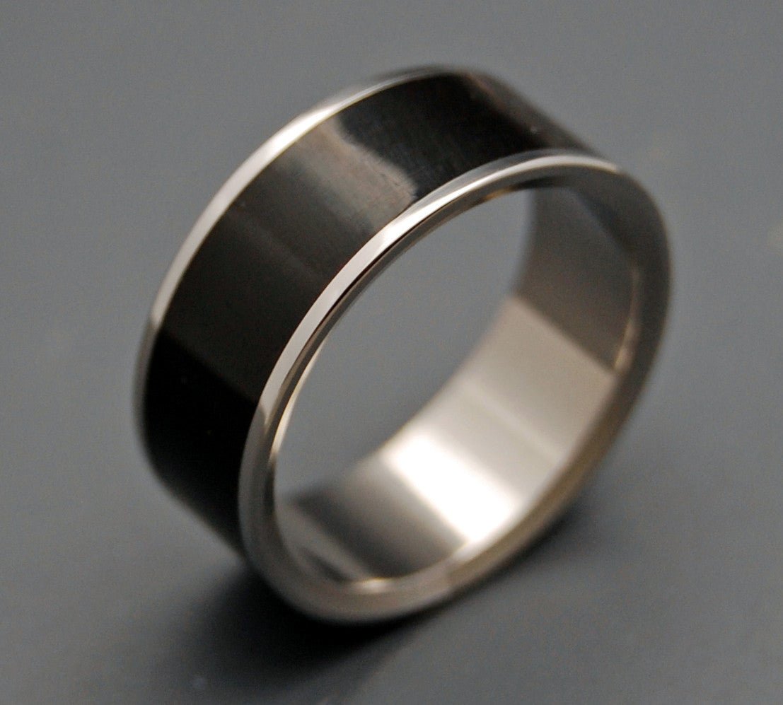 Poe | Men's Water Buffalo Horn, Antler & Titanium Wedding Ring - Minter and Richter Designs