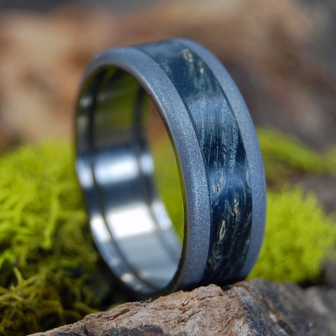 Pop - A - Top Wedding Ring | Black Box Elder Wood With Beer Bottle Opening Interior - Men's Ring - Minter and Richter Designs
