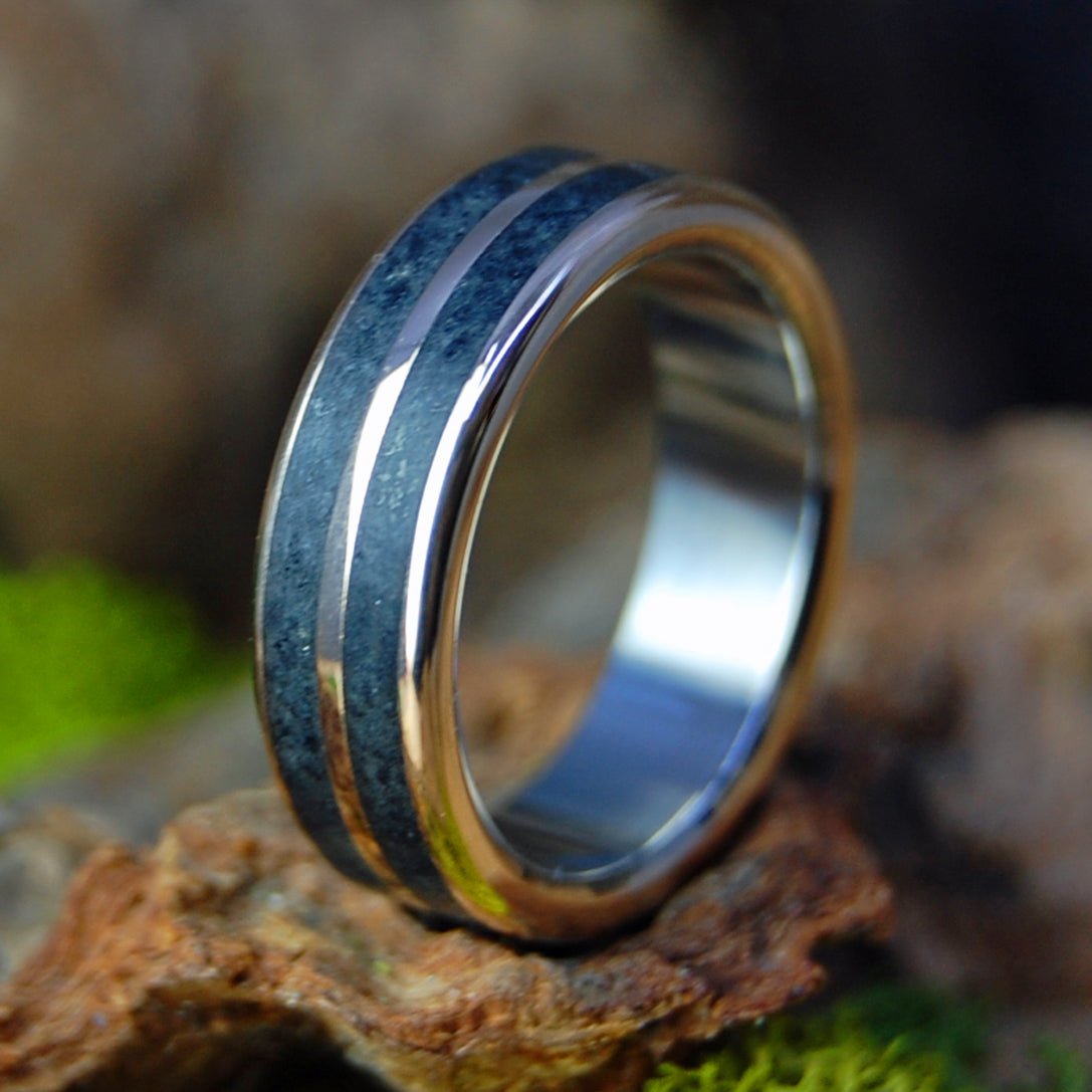 Promise in The Azores | Men's Azores Lava & Bronze Wedding Ring - Minter and Richter Designs