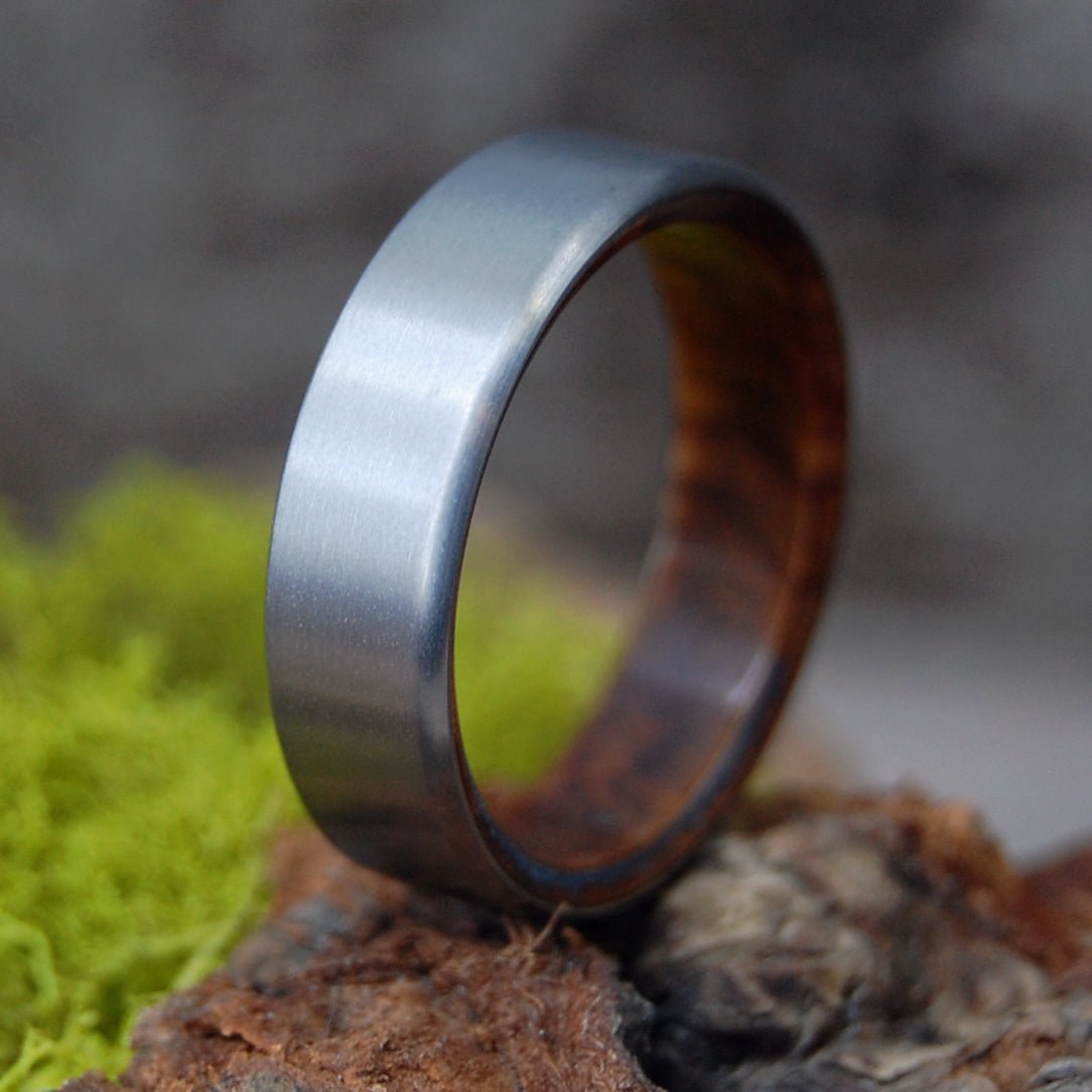 Redwood Kore | Men's Redwood & Titanium Wedding Ring - Minter and Richter Designs