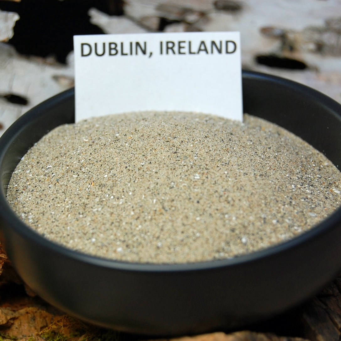 River Liffey Dublin Ireland | Men's and women's Dublin Ireland Sand & Titanium Wedding Ring - Minter and Richter Designs