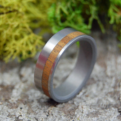 SAND BLASTED OLIVE | Size 8.25 At 6.4mm | Titanium Wedding Ring | On Sale - Minter and Richter Designs