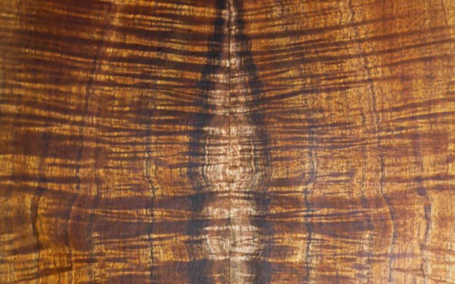 SHREDDED METAL AND KOA | HI Black Beach Sand, Steel & Koa Wood Titanium Wedding Ring - Minter and Richter Designs