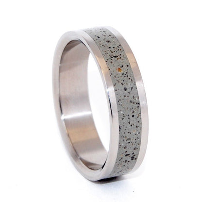 Sidewalk | Men's Concrete & Titanium Wedding Ring - Minter and Richter Designs