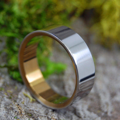 SLIM, SLEEK, & BRONZE | Size 8 At 5.5mm | Titanium Wedding Ring | On Sale - Minter and Richter Designs