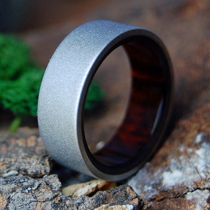 SNAKEWOOD KORE | Men's SnakeWood & Titanium Wedding Ring - Minter and Richter Designs