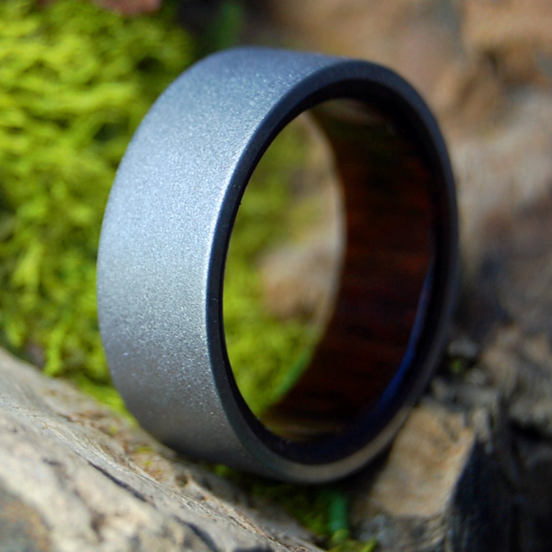 SNAKEWOOD KORE | Men's SnakeWood & Titanium Wedding Ring - Minter and Richter Designs