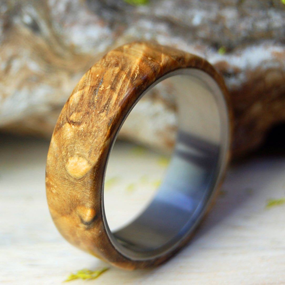 Southeast Cypress King | Men's Cypress Swamp Wood & Titanium Wedding Ring - Minter and Richter Designs