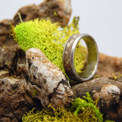 Stones Of Israel | Men's Beach Sand, Stones from Israel & Titanium Wedding Ring - Minter and Richter Designs