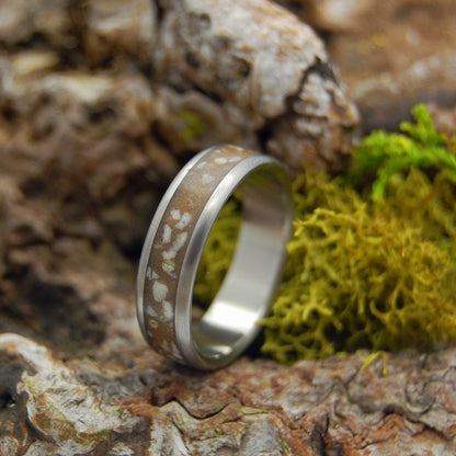 Stones Of Israel | Men's Beach Sand, Stones from Israel & Titanium Wedding Ring - Minter and Richter Designs