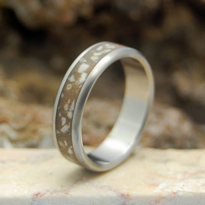 Stones Of Israel | Men's Beach Sand, Stones from Israel & Titanium Wedding Ring - Minter and Richter Designs