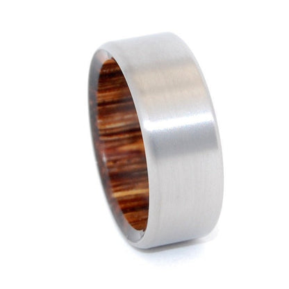 Tales Of Eden | Red Palm Wood & Titanium - Unique Wedding Ring - Wedding Ring - Minter and Richter Designs