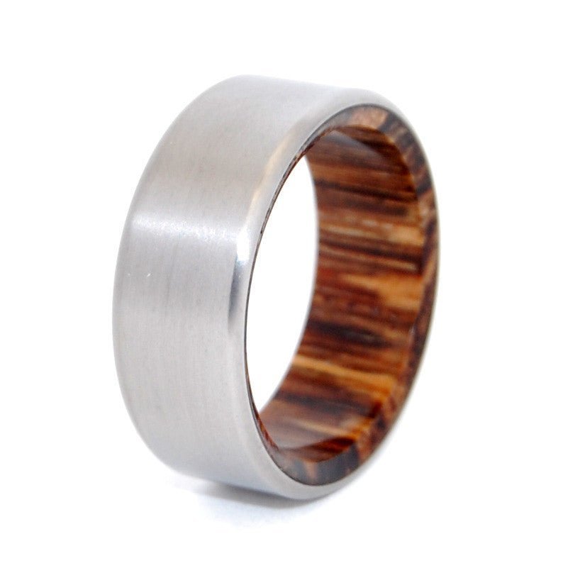 Tales Of Eden | Red Palm Wood & Titanium - Unique Wedding Ring - Wedding Ring - Minter and Richter Designs