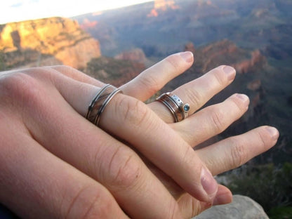 THE DOOR IN FRONT OF YOU | Men's California Buckeye Wood & Titanium Wedding Ring - Minter and Richter Designs