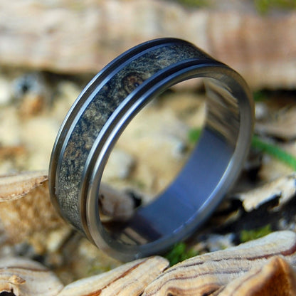 THE DOOR IN FRONT OF YOU | Men's California Buckeye Wood Wedding Ring - Minter and Richter Designs